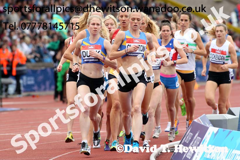 Womens 5000 metres, British Championships, Birmingham. Photo: David T. Hewitson/Sports for All Pics